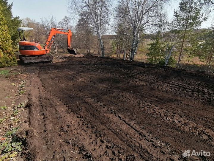 Услуги мини экскаватора, ямобур, винтовые сваи