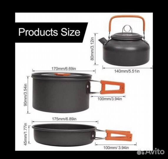 Набор туристической посуды