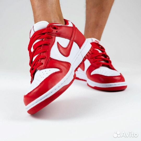 Кроссовки Nike Dunk Low University Red (36-45)