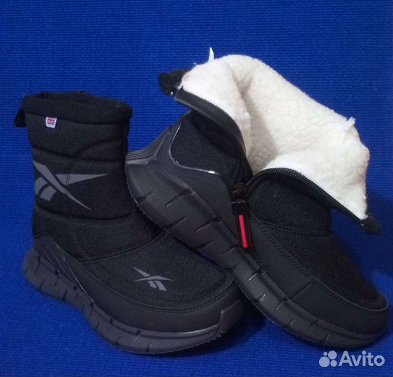 Женские, подростковые дутики Рибок 37-39р