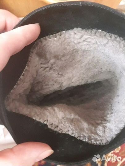 Сапоги зимние натуральные замшевые