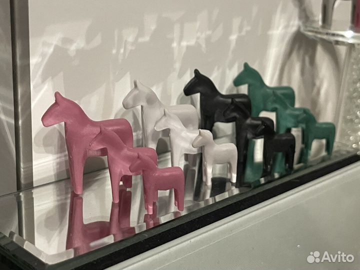 Лошадки скульптура кукольный домик миниатюра