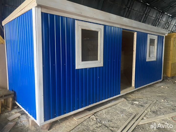 Деревянная бытовка распашонка