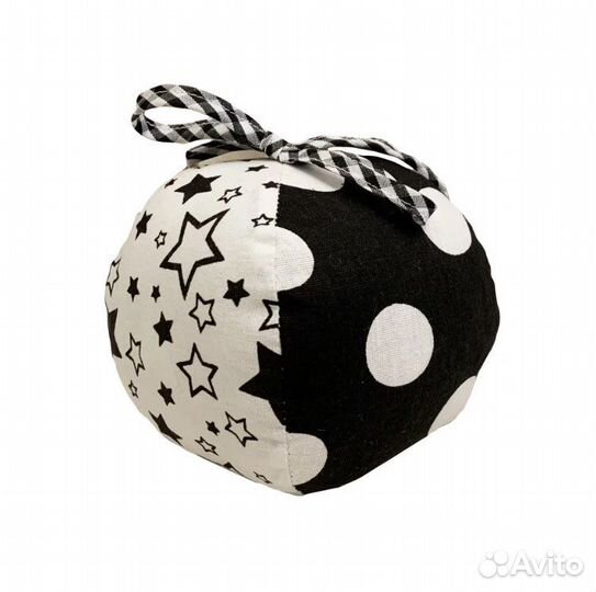 Подвеска мячик черно-белый для малышей