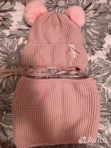 Комплект шапка, снуд