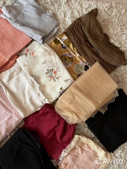 Отрезы ткани пакетом