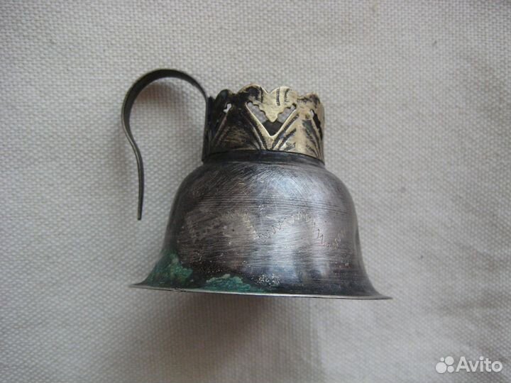 Подсвечник переносной с ручкой. Старинный