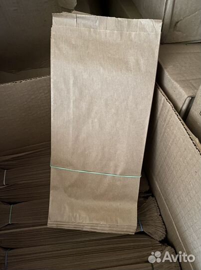 Пакеты бумажные крафт 140*60*300 100шт/уп оптом