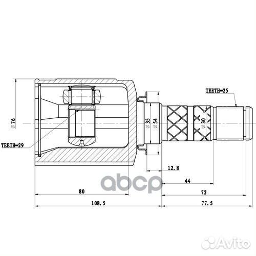 Шрус внутренний Z87981R Zikmar