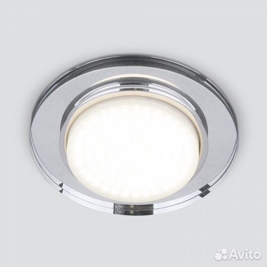 Точечный светильник 8061 GX53 SL зеркальный/сереб