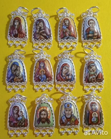 Нательная икона, финифть