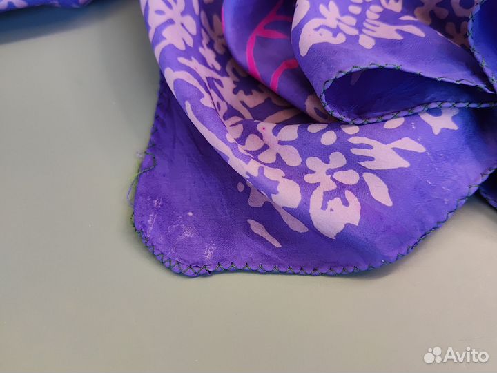 Платок шёлковый ручная роспись Индия