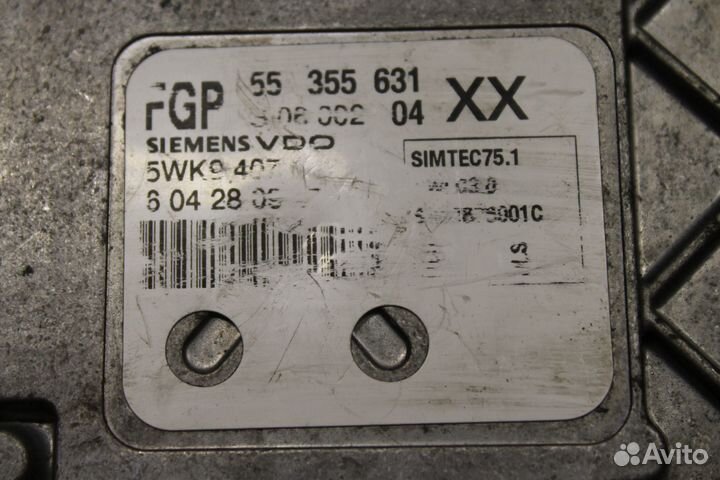 Блок управления Двигателем Opel Astra H