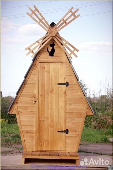 Дачный туалет деревянный PRO884