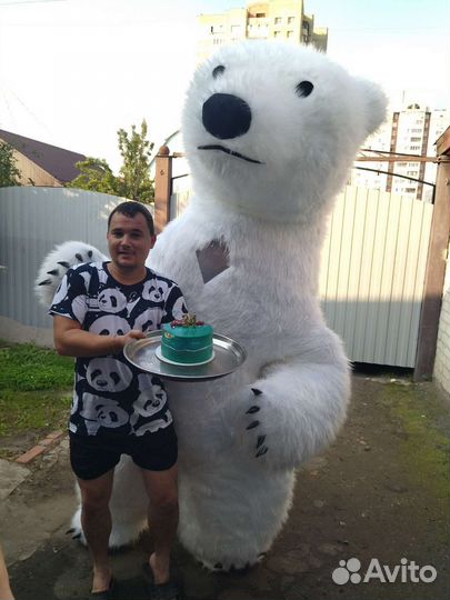 Белый мишка,панда, чебурашка,поздравление