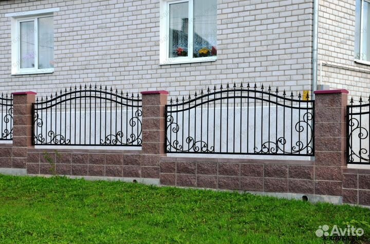 Забор кованый