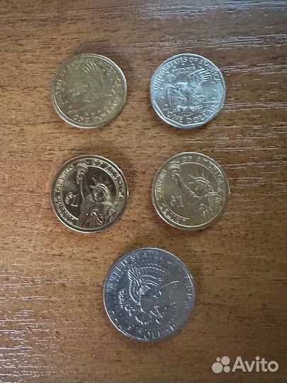Монеты доллары США