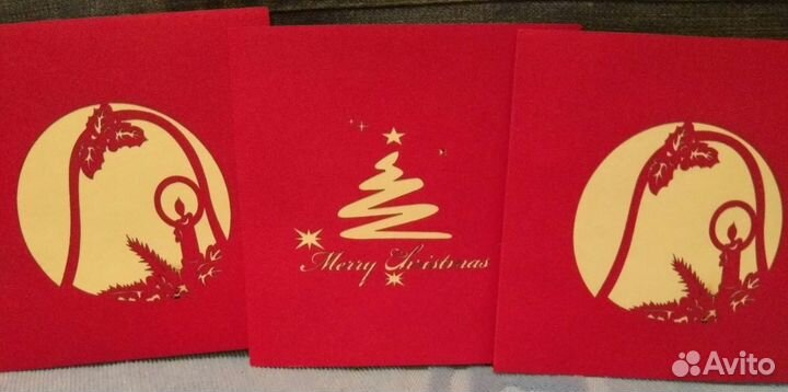 Объемная открытка с новым годом