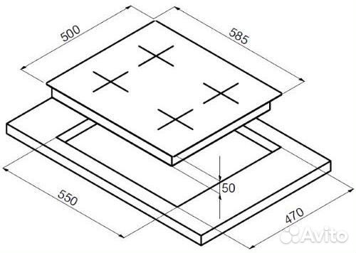 Варочная поверхность Korting HG 655 ctrn
