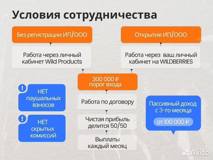 Совместный бизнес на WB/Пассивный доход от 300т.р