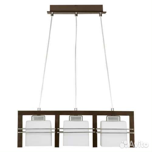 Люстра потолочная, светильник венге 2 плафона