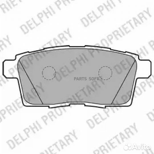 Delphi LP2052 Колодки торм.зад