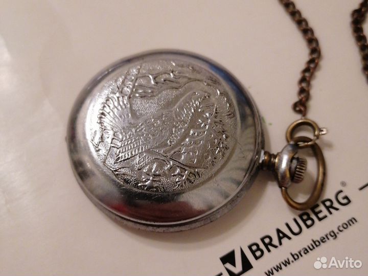 Часы карманные молния глухарь