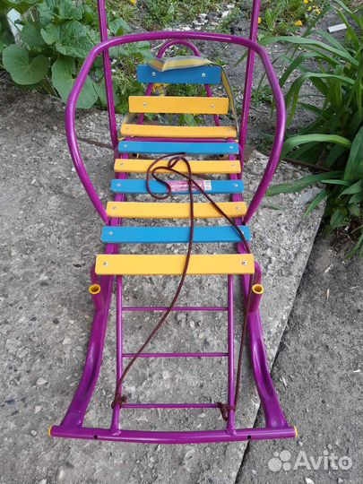 Детские санки с колесами