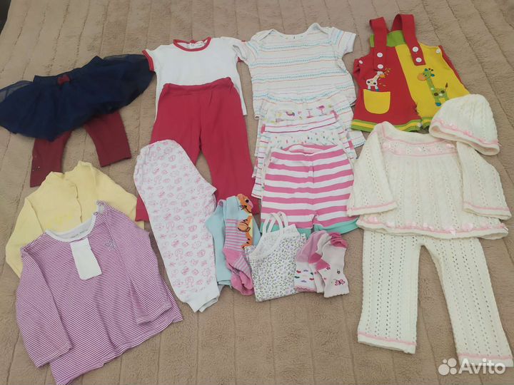 Пакет вещей для девочки 6-12 мес