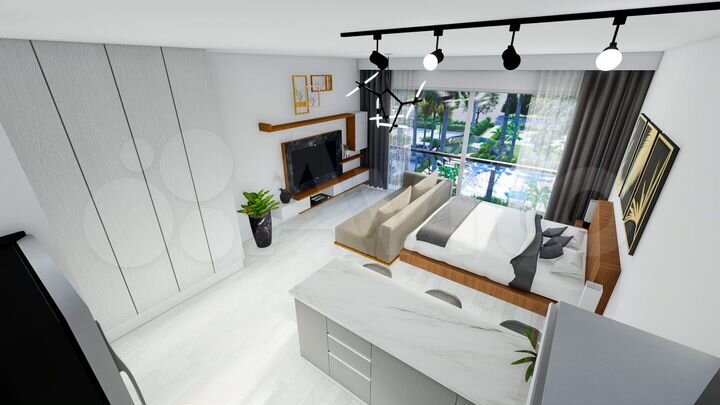 Квартира-студия, 38 м² (Кипр)
