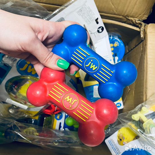 Игрушки для собак J.W., остатки, в асс