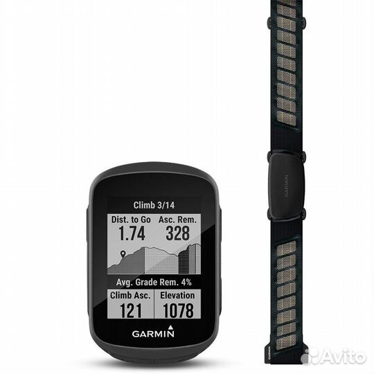 Велокомпьютер Garmin Edge 130 Plus Bundle