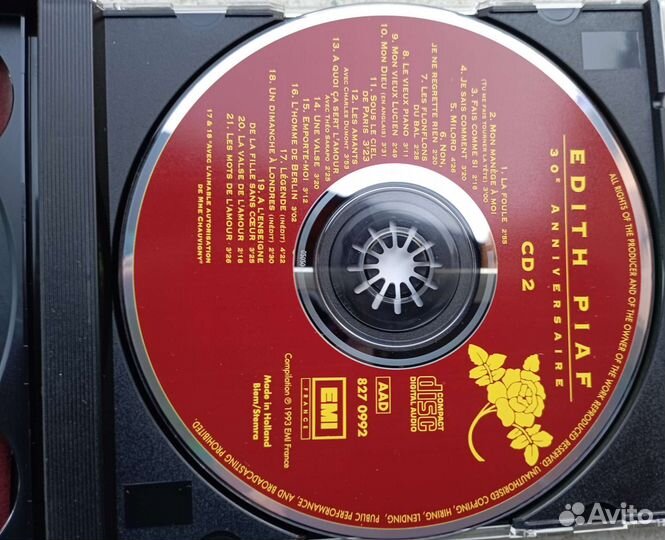 Аудиодиск Эдит Пиаф 50