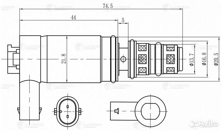 Luzar lccv2103 Клапан регулир. компрессора кондиц