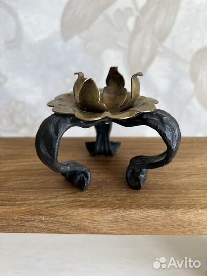 Винтажный подсвечник Италия металл