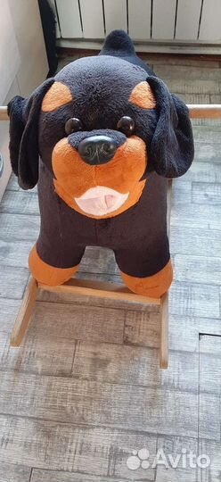 Собака качалка детская