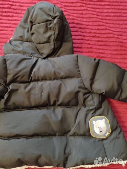 Зимняя куртка, полукомбинезон р. 86