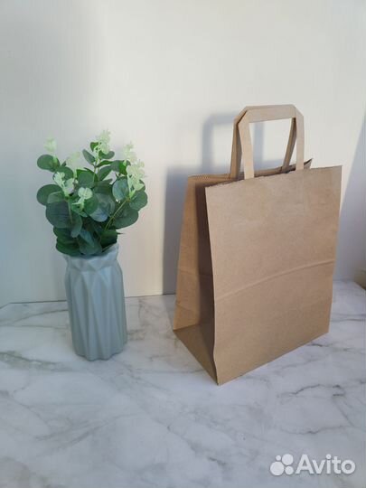Крафтовый пакет, подарочный пакет, крафт пакет