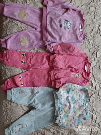 Детские вещи пакетом на девочку 1-2 года