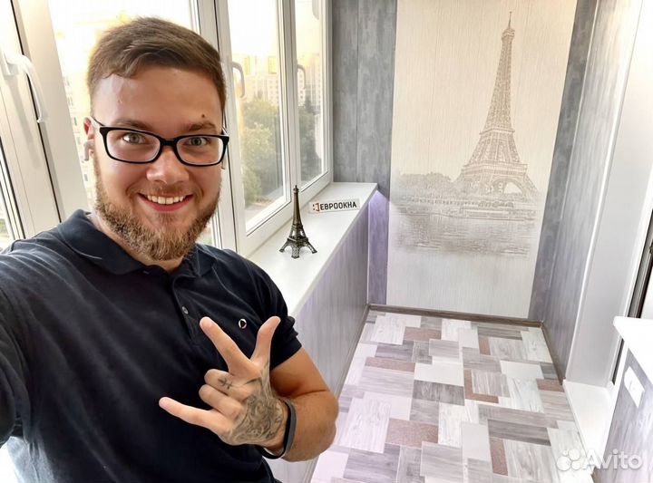 Остекление балконов. Отделка балконов