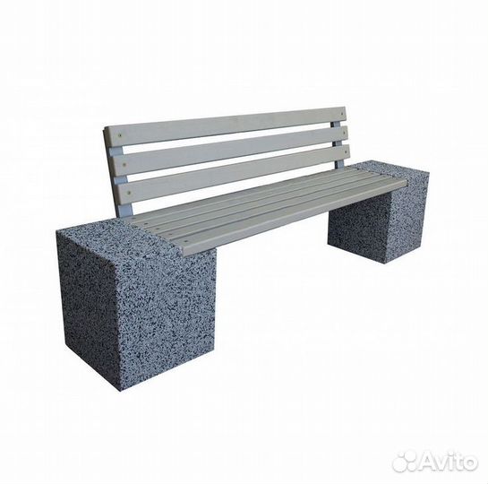 Скамейка из бетона