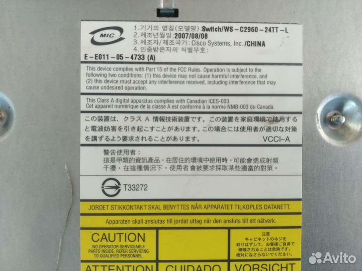 Коммутатор ws-c2960-24TT-L