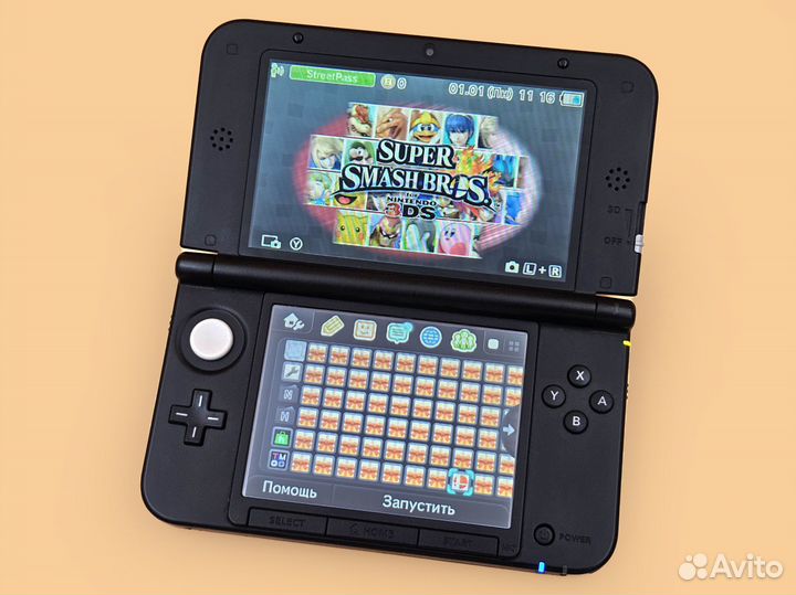 Nintendo 3DS XL Черная, 200 игр, 128 Gb