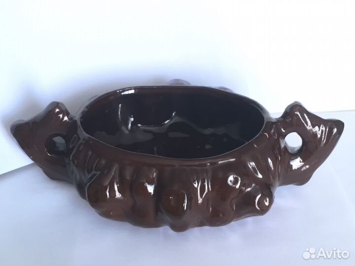 Глиняная чаша в глазури