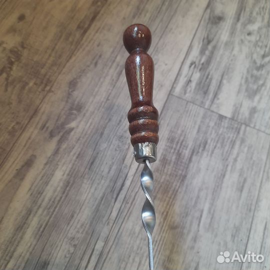 Шампура с деревянной ручкой из нержавеющей стали