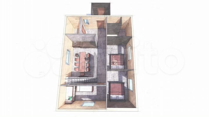 Дом 90 м² на участке 15 сот.