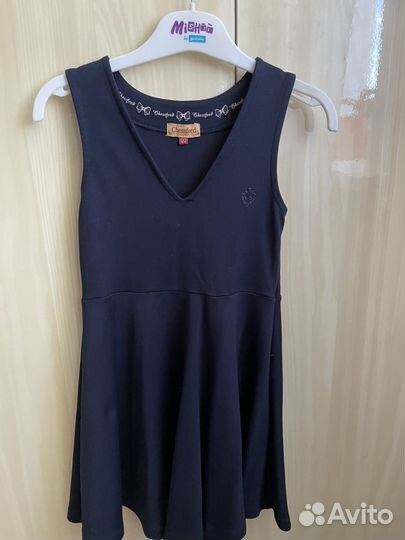 Школьный сарафан синий