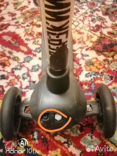 Самокат детский трехколесный бу