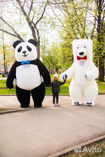 Белый Мишка и Панда. Поздравления