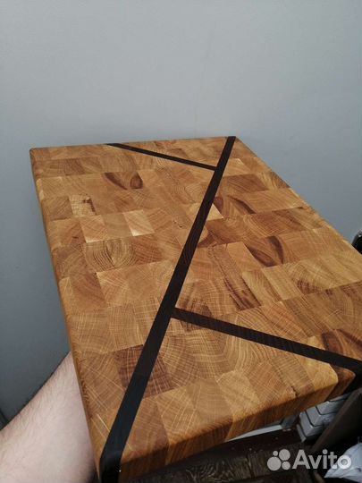 Торцевая разделочная доска дуб